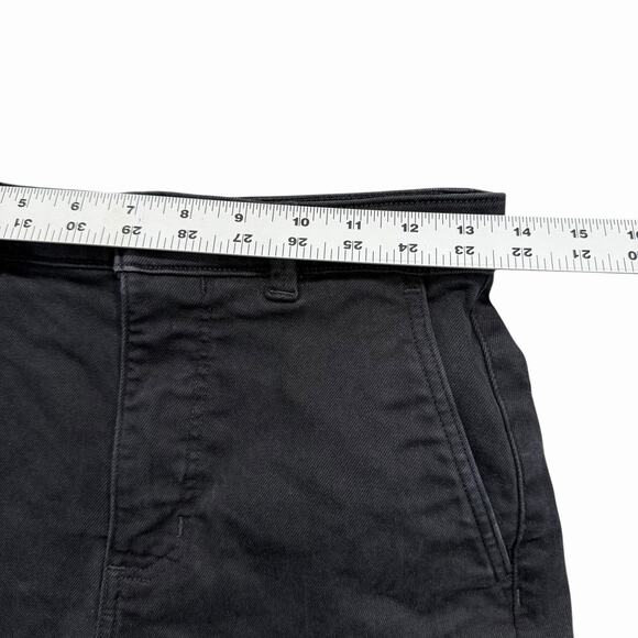Everlane Women’s Black Chino Shorts High Rise Cotton Twill Sz 2 - Picture 5 of 7